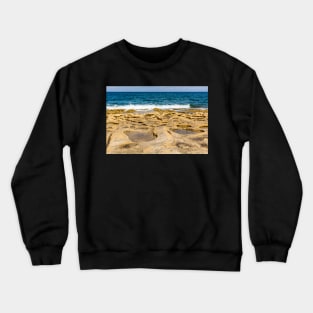 Unearthly rocky Malta shore Crewneck Sweatshirt